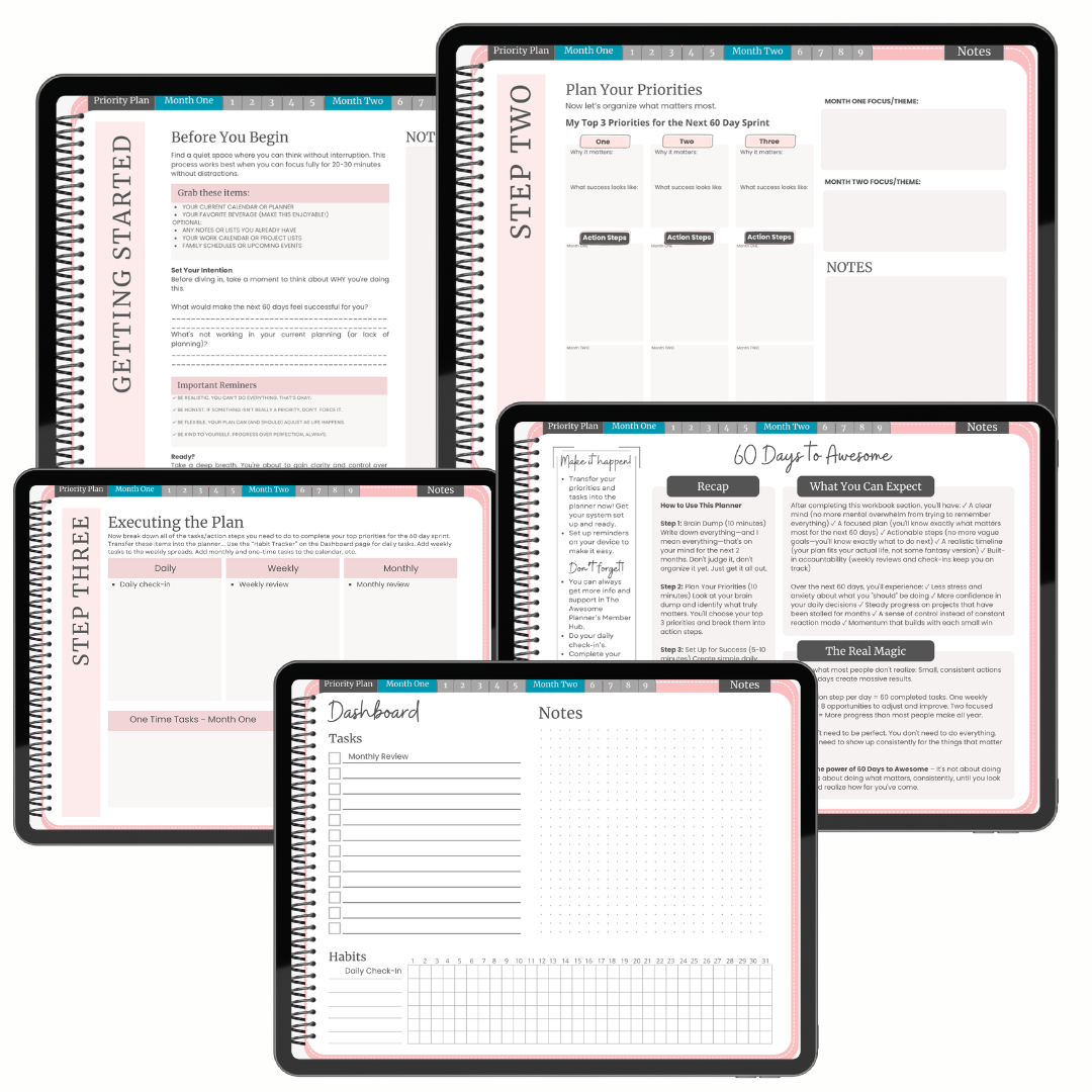 60 Days to Awesome Digital Planner